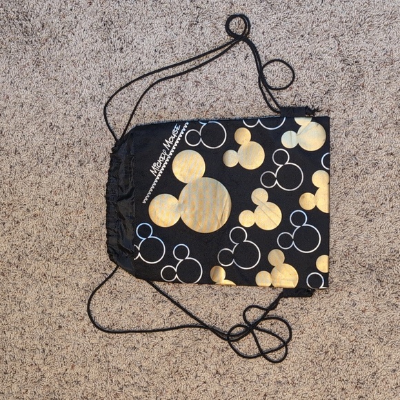 Mickey Mouse Drawstring Mini Backpack String Reusable Disney Bag - Picture 1 of 6